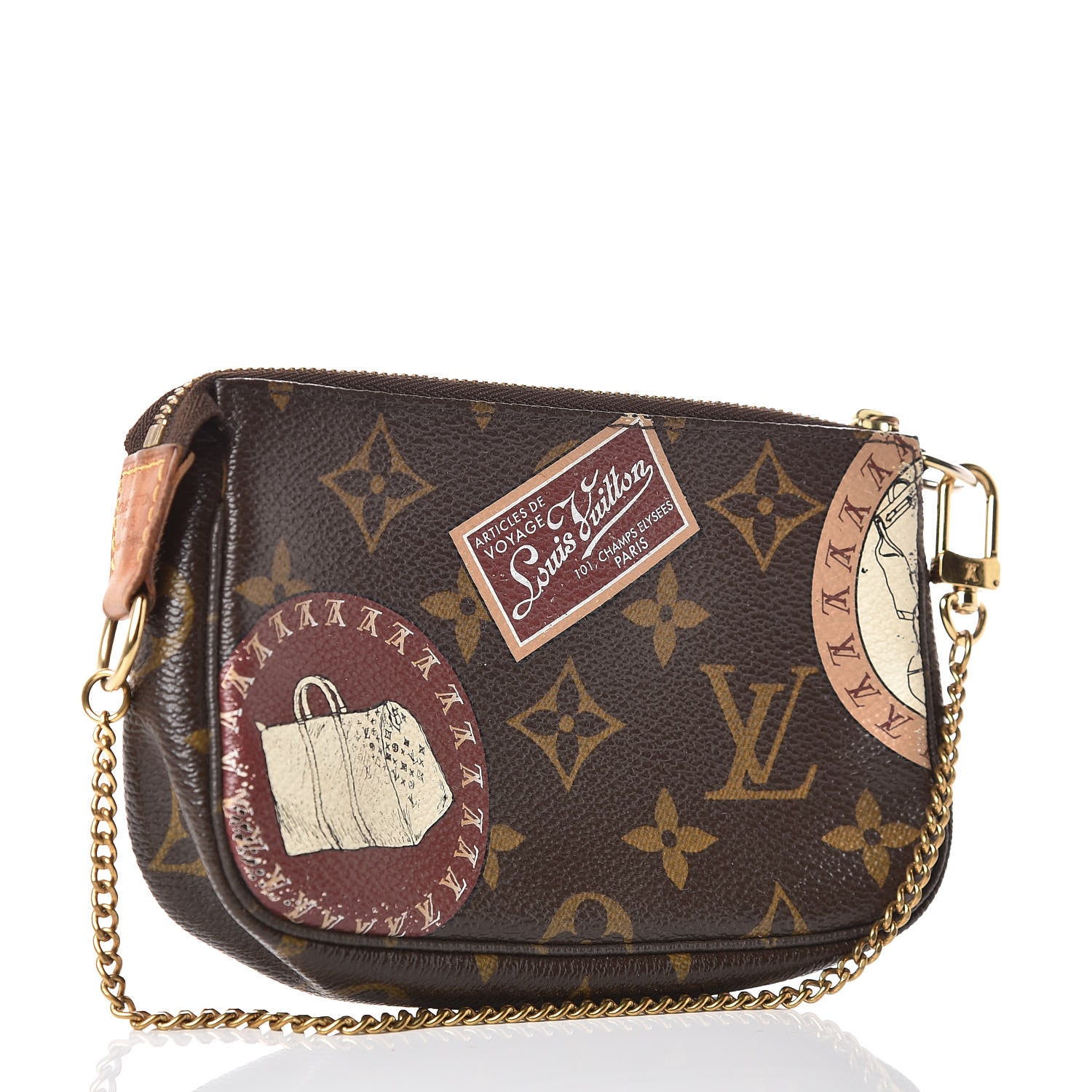 Louis Vuitton Monogram Patch Mini Pochette Accessories 3 of 10