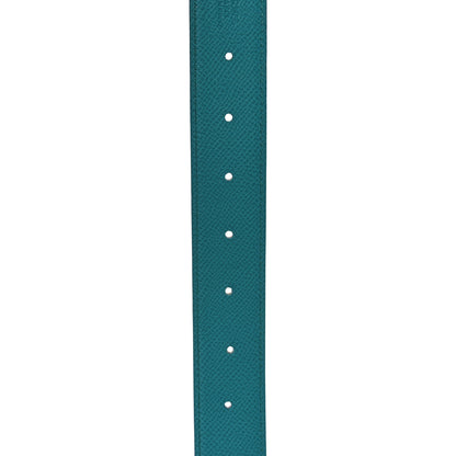 Hermes Epsom Swift 32mm Belt Strap 85 34 Bleu Paon Gold 5 of 8