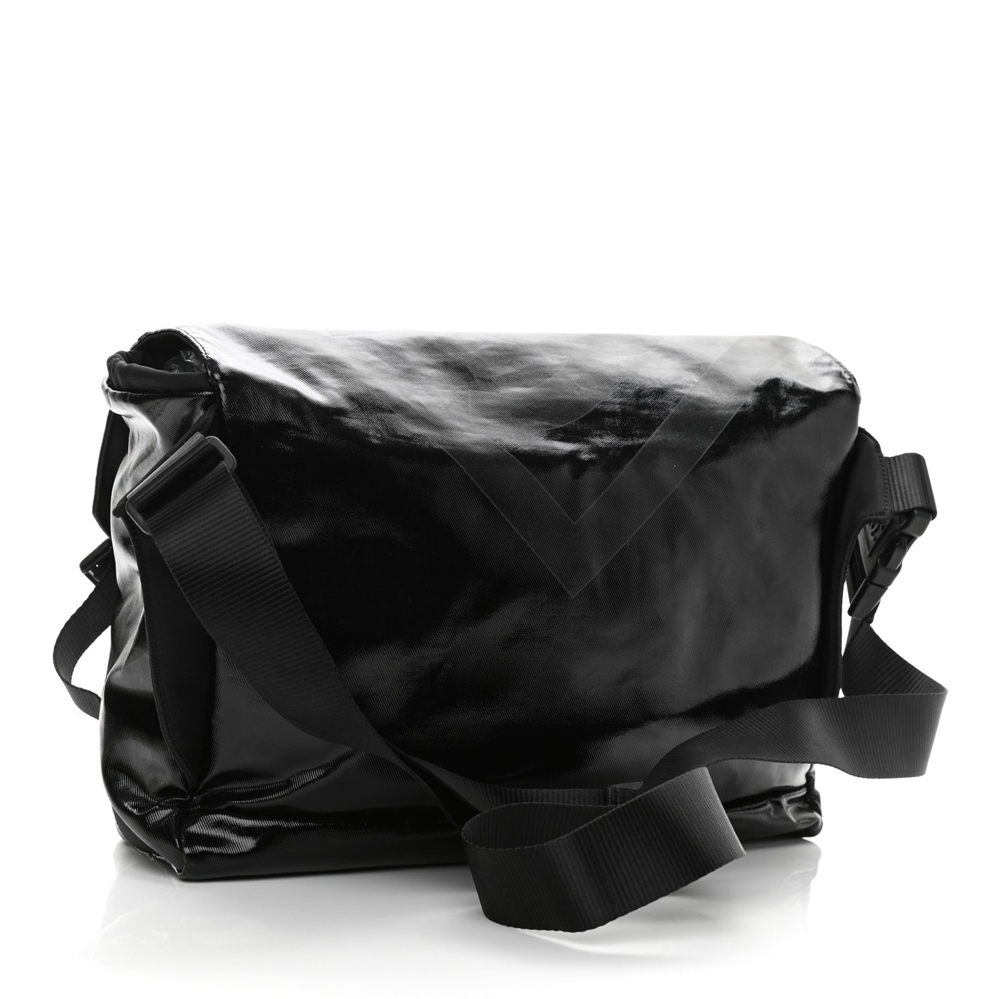 Coated Canvas Sport Messenger Black