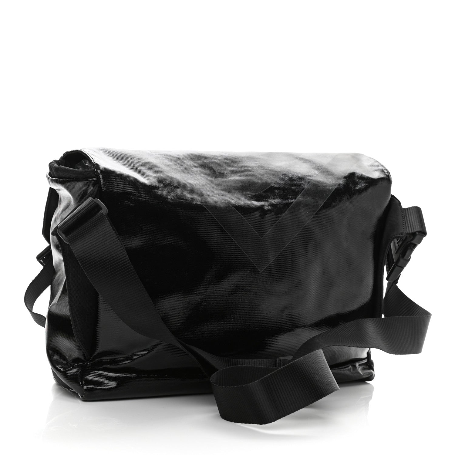 Chanel Coated Canvas Sport Messenger Black 2 of 11