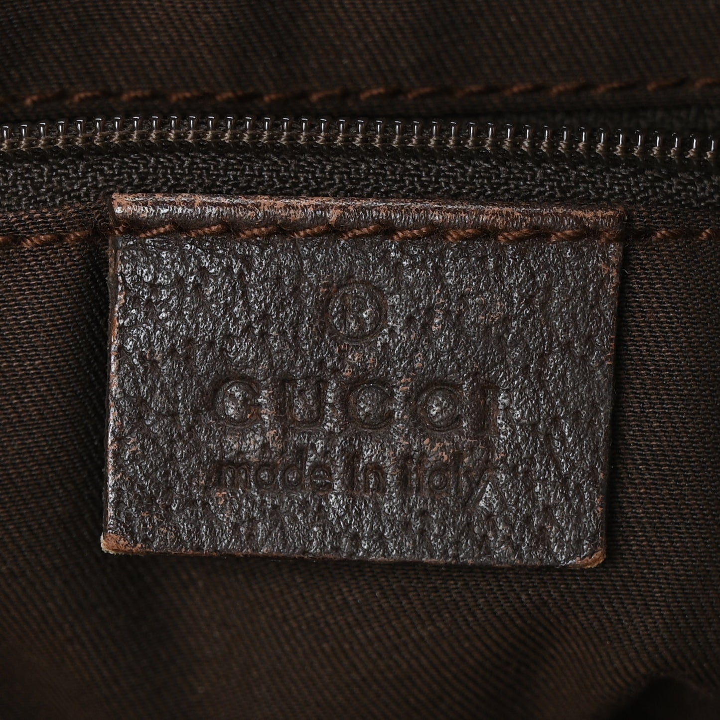 Monogram Medium Abbey Shoulder Bag Dark Brown