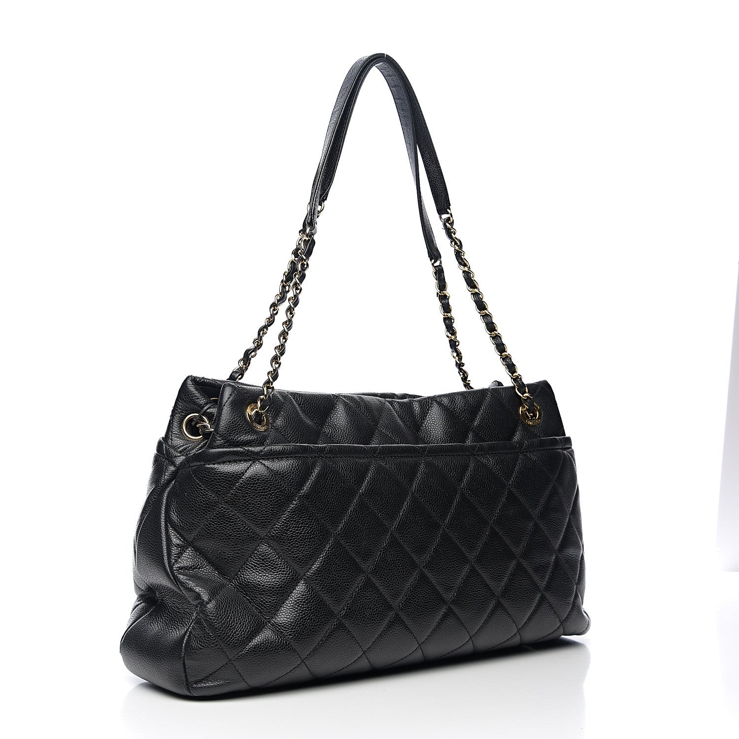 Chanel Caviar Quilted Timeless CC Soft Tote Black 2 of 9