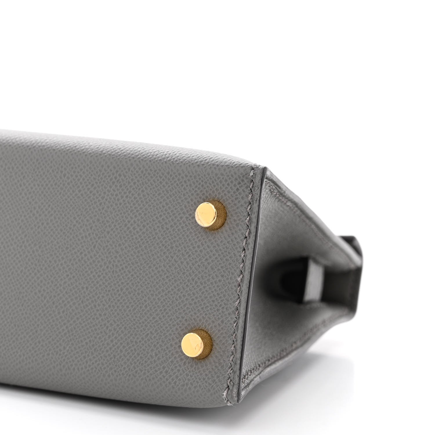 Hermes Madame Calfskin Mini Kelly Sellier 20 Gris Meyer 11 of 12