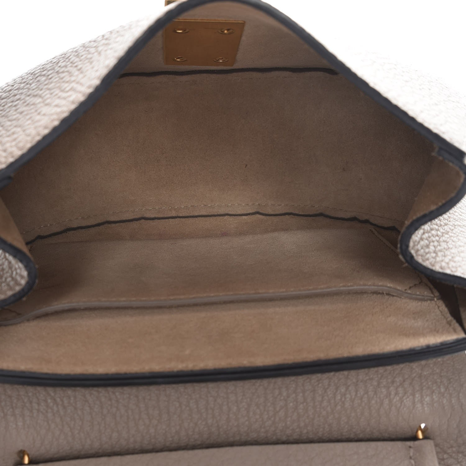 Chloe Grained Lambskin Mini Drew Shoulder Bag Motty Grey 5 of 6