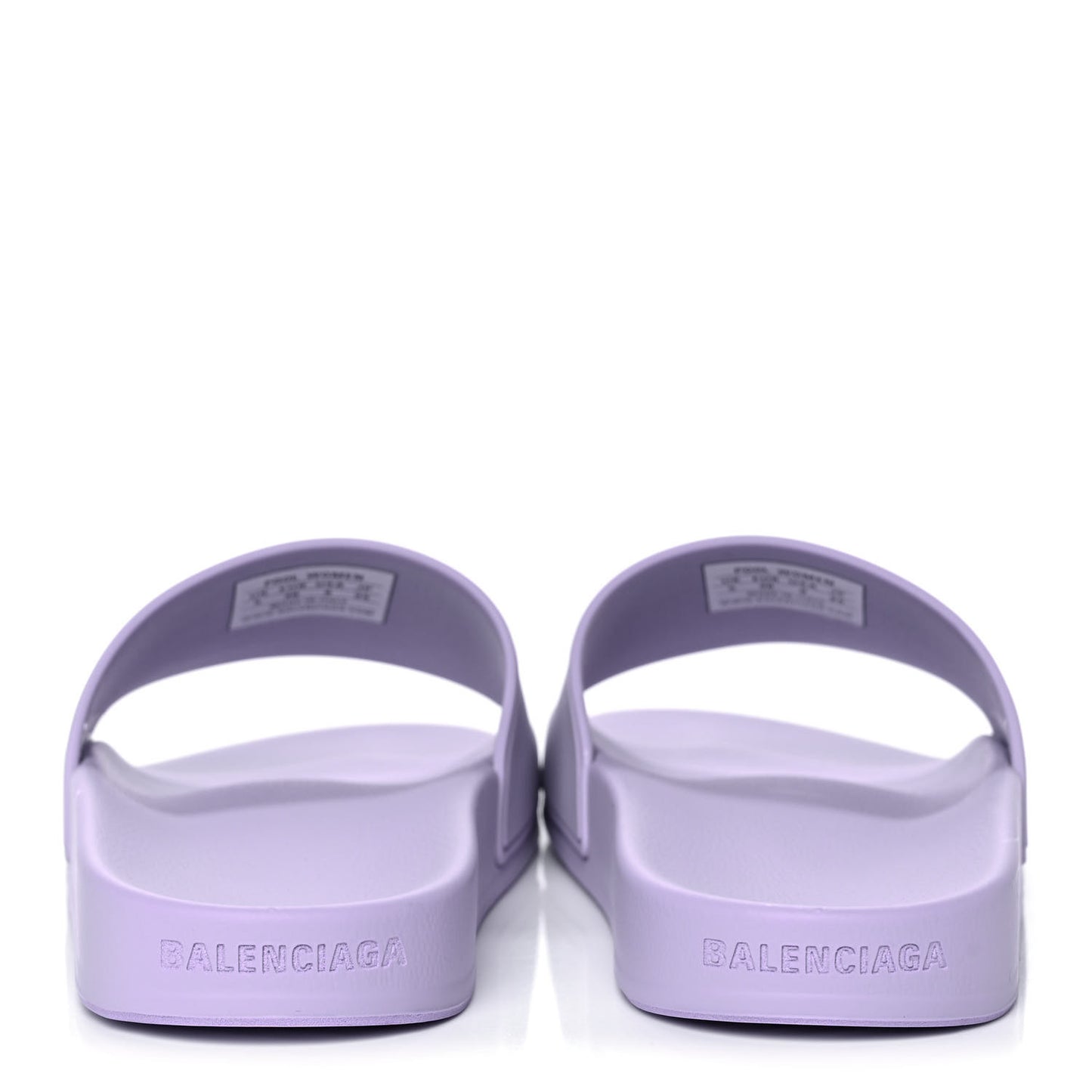 Rubber BB Womens Pool Slide Sandals 38 Lilac