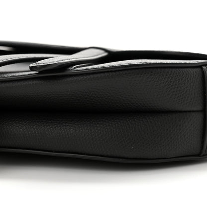 Christian Dior Grained Calfskin Mini Saddle Bag Black 10 of 12