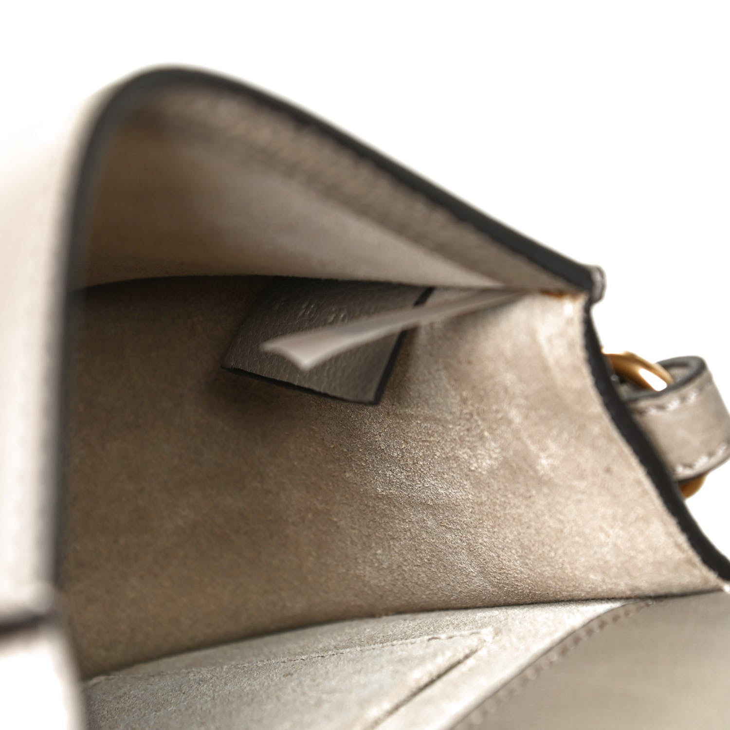 Chloe Calfskin Suede Small Nile Bracelet Bag Motty Grey 13 of 25