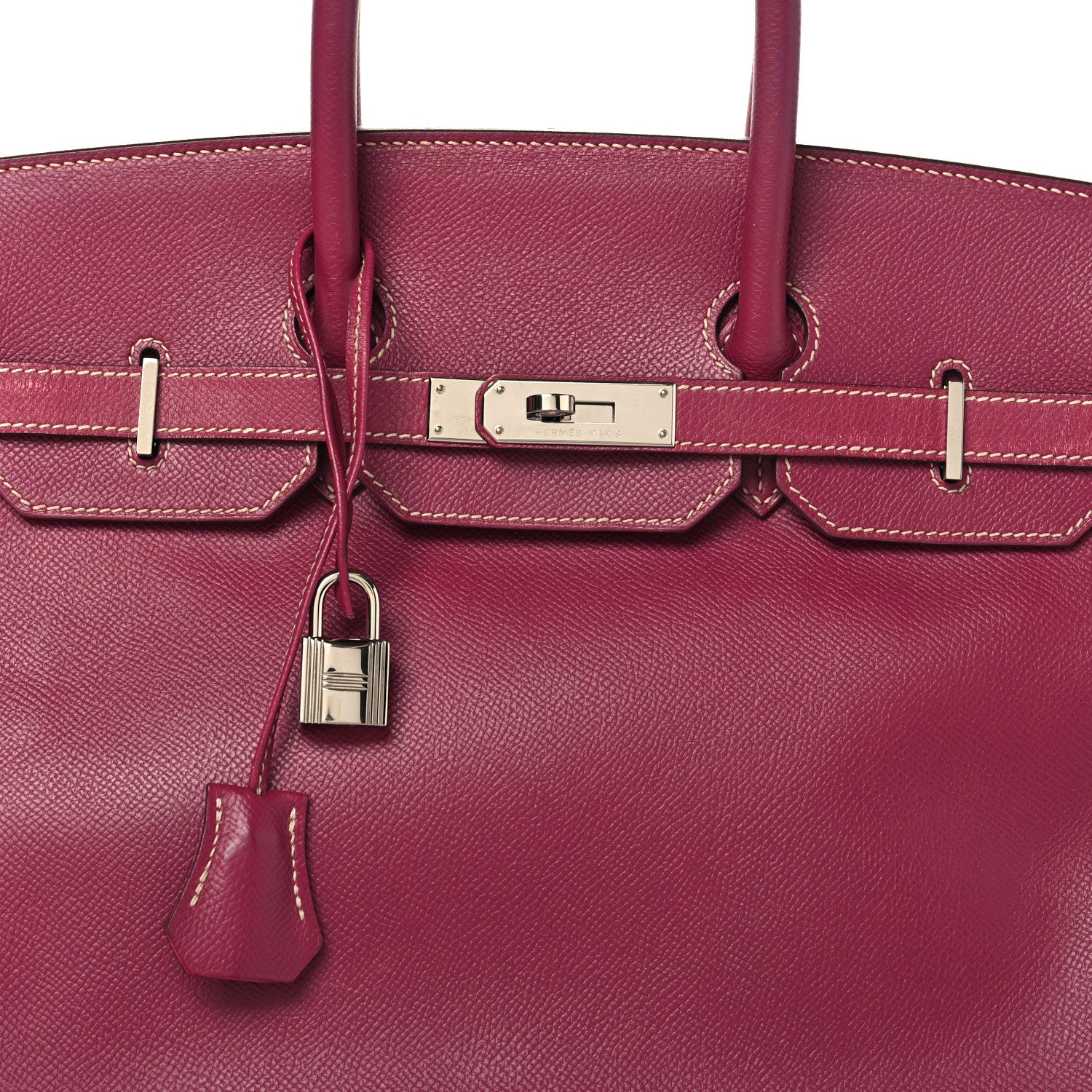 Hermes Epsom Candy Birkin 35 Tosca Rose Tyrien 8 of 17