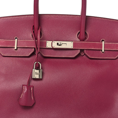 Hermes Epsom Candy Birkin 35 Tosca Rose Tyrien 8 of 17