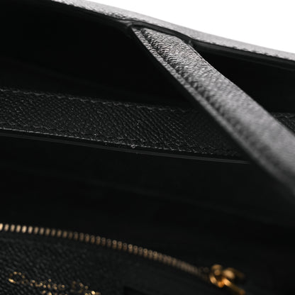Christian Dior Grained Calfskin Saddle Bag Black 11 of 11