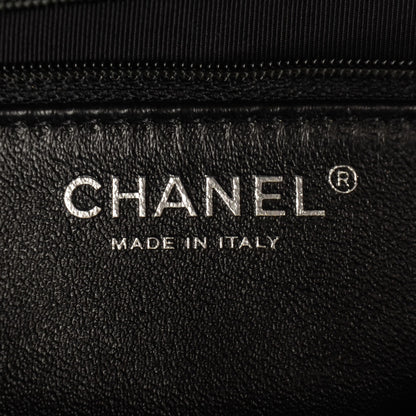 Chanel Lambskin Patent Quilted CC Twist Flap Black 7 of 8