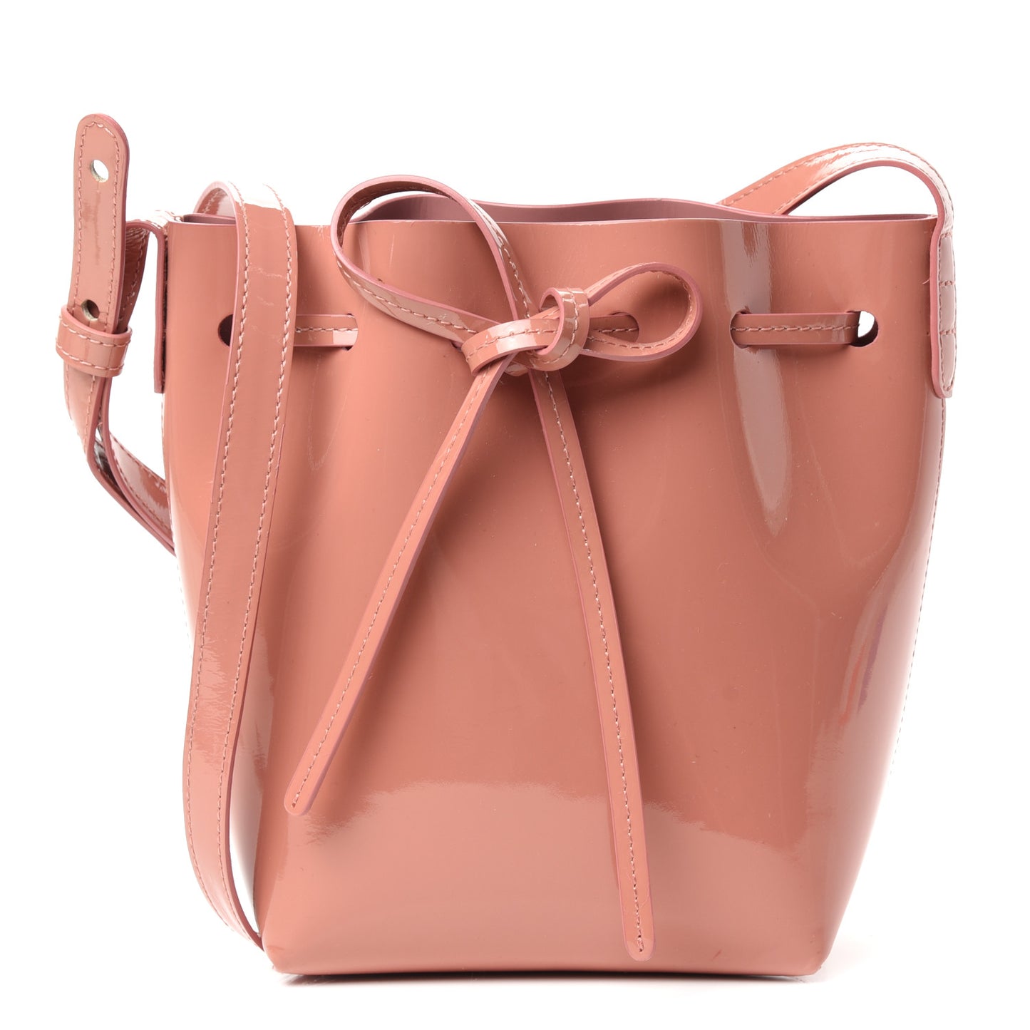 Patent Calfskin Mini Mini Bucket Blush