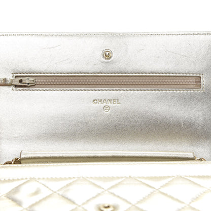 Chanel Quilted Wallet On Chain WOC Gold 8 of 13