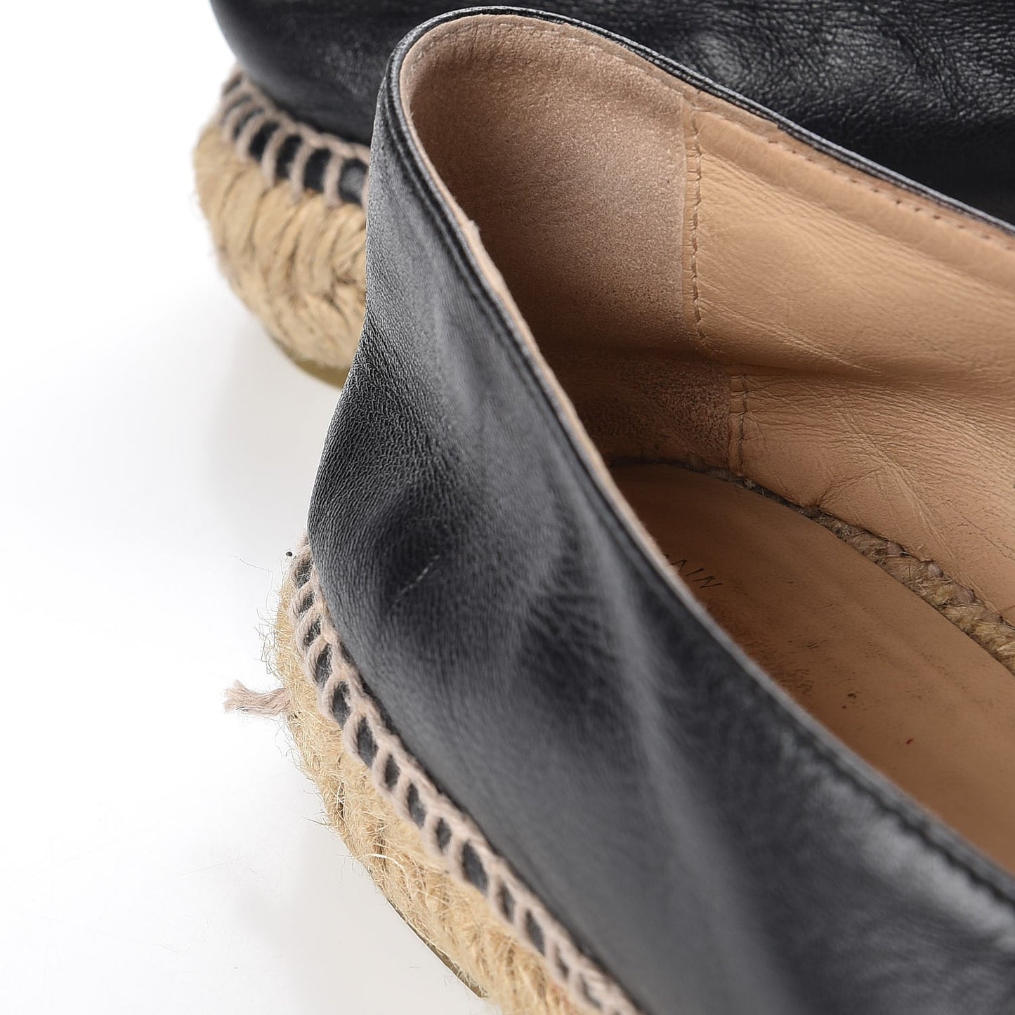 Lambskin CC Espadrilles 38 Black