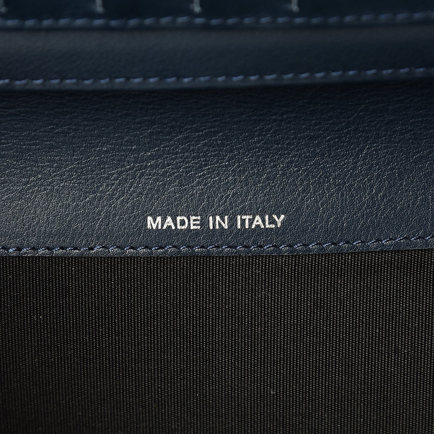 Caviar Timeless CC Large Flap Wallet Navy Blue