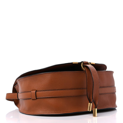 Chloe Calfskin Medium Marcie Round Crossbody Bag Tan 4 of 8