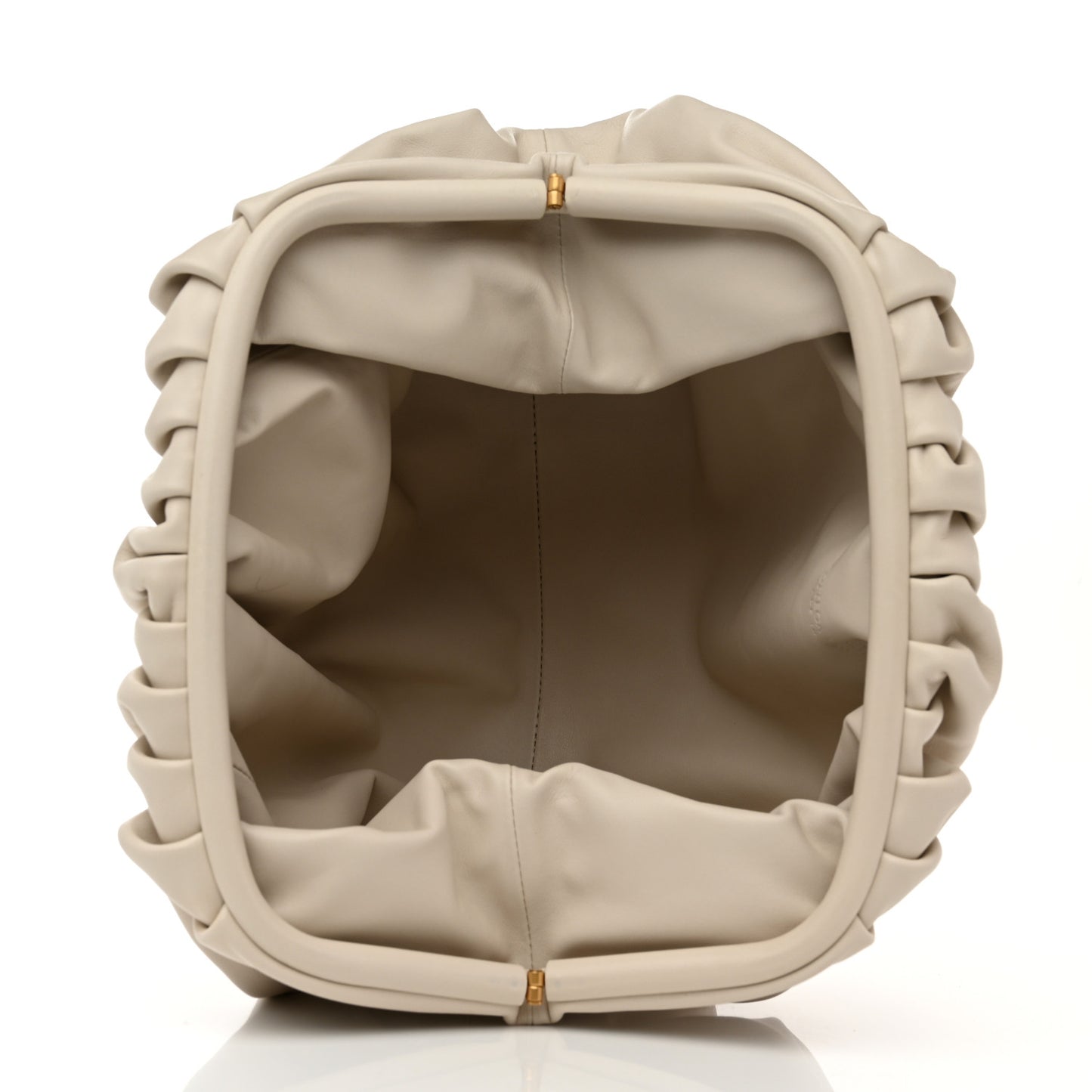 Smooth Butter Calf The Pouch Oversized Clutch Plaster