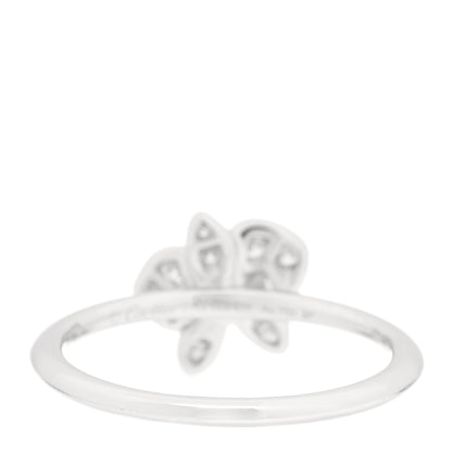 Cartier 18K White Gold Diamond Caresse D'Orchidees Par Cartier Ring 50 5.5 3 of 4