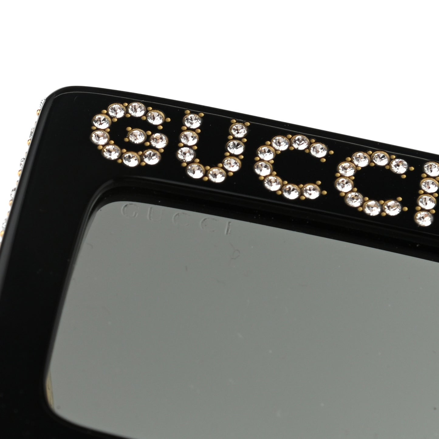 Acetate Crystal Mask-Frame Sunglasses GG0431S Black