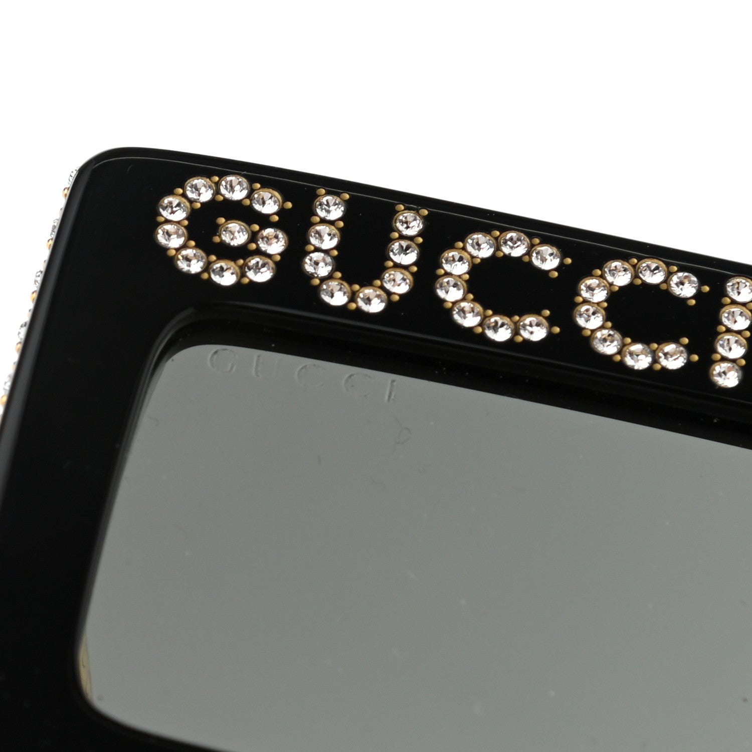 Gucci Acetate Crystal Mask-Frame Sunglasses GG0431S Black 7 of 7