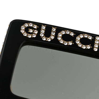 Gucci Acetate Crystal Mask-Frame Sunglasses GG0431S Black 7 of 7