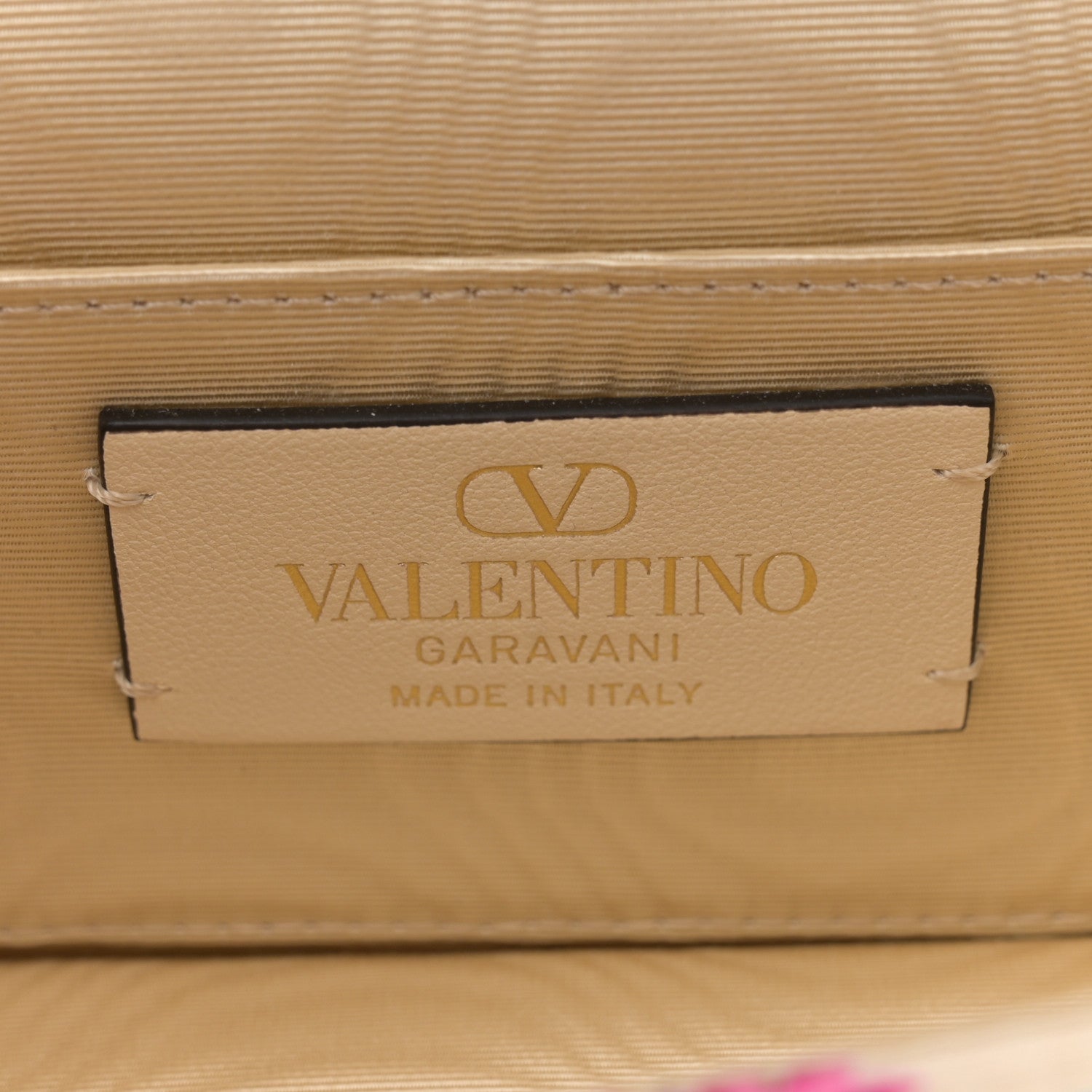 Valentino Garavani Satin Moire Floral Vlogo Loco Shoulder Bag  White Multicolor 6 of 9
