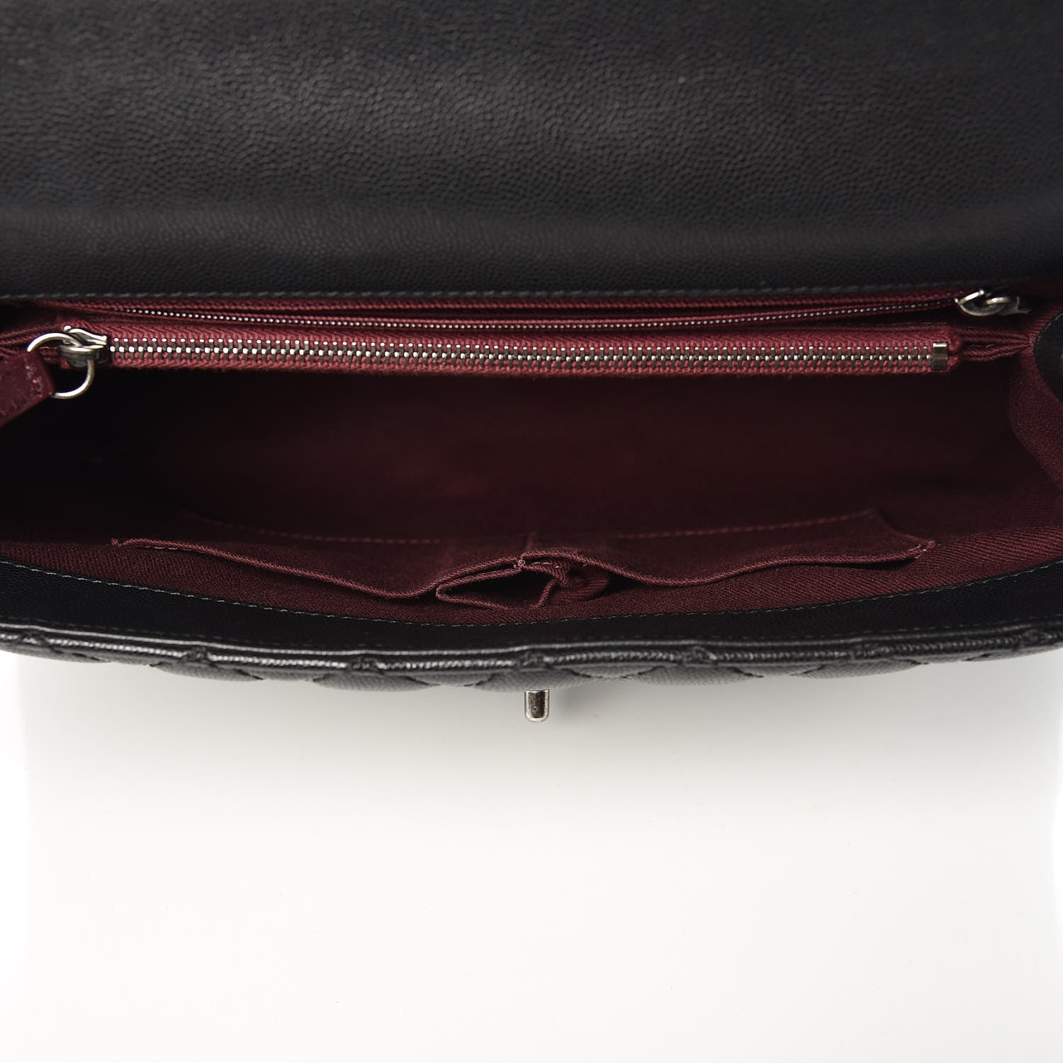 Chanel Caviar Quilted Medium Coco Handle Flap Black 5 of 9