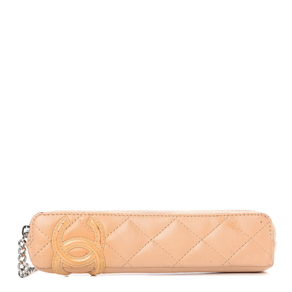 Chanel Calfskin Cambon Pencil Case Beige 1 of 9