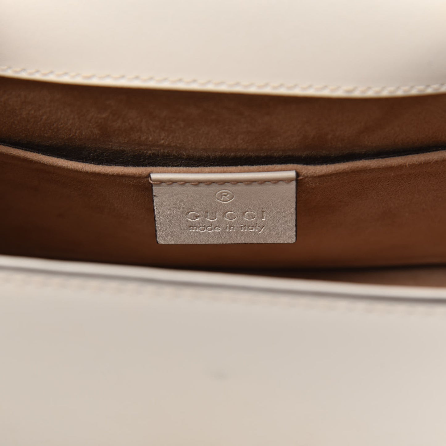 Calfskin Mini Sylvie Top Handle Bag White