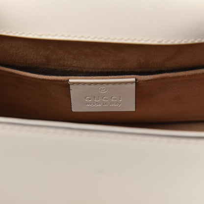 Gucci Calfskin Mini Sylvie Top Handle Bag White 6 of 12