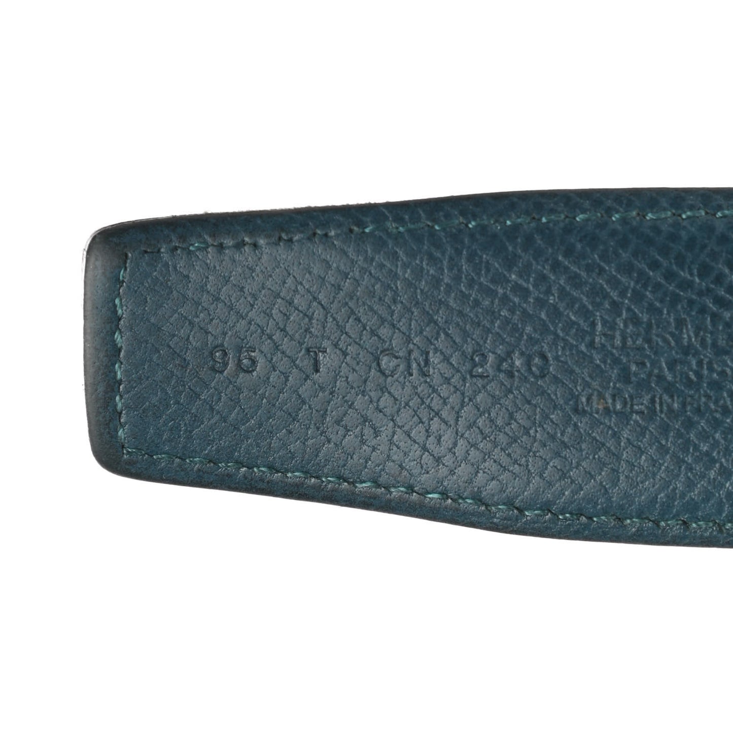 Epsom Swift 32mm Strie H Belt 95 Colvert Bleu Saphir