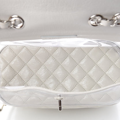 Chanel Crumpled Calfskin PVC Quilted Backpack White 4 of 12
