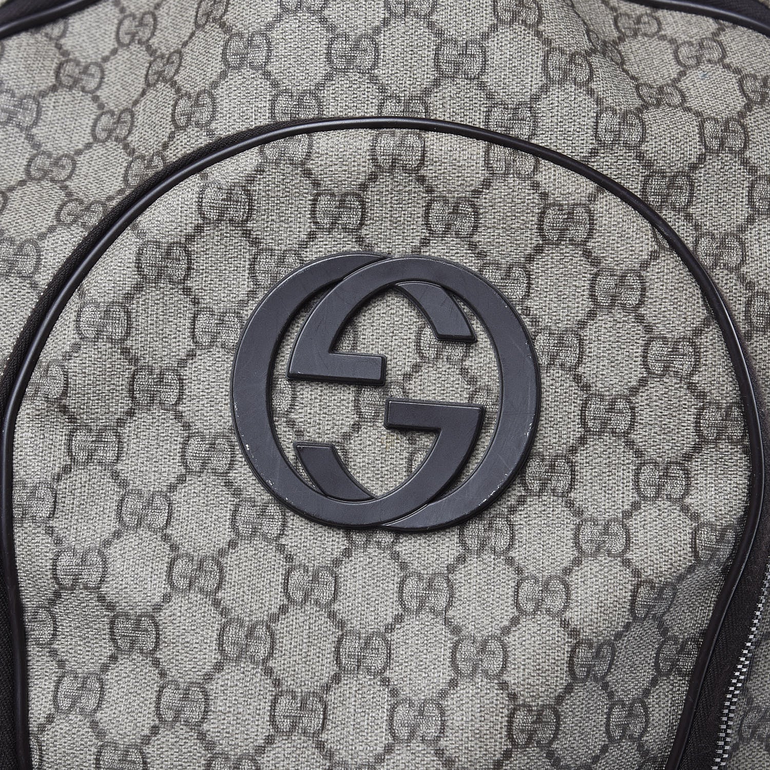 Gucci GG Plus Monogram Interlocking G Medium Backpack Dark Brown 8 of 11
