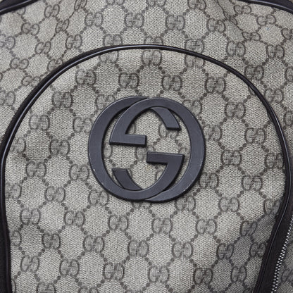Gucci GG Plus Monogram Interlocking G Medium Backpack Dark Brown 8 of 11