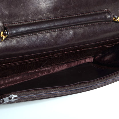 Chanel Caviar Timeless CC Wallet On Chain WOC Dark Brown 5 of 8