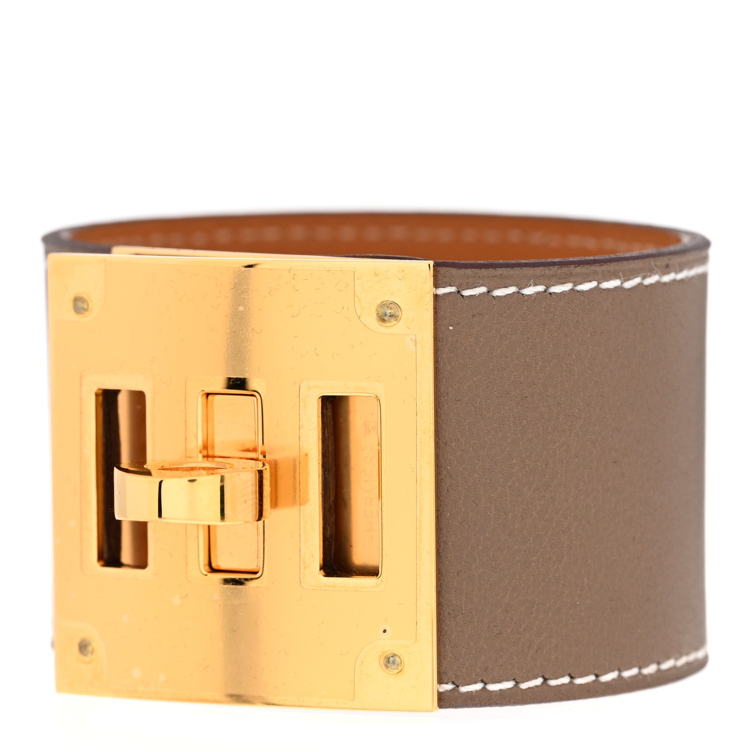 Hermes Swift Kelly Dog Bracelet T2 Etoupe 1 of 6