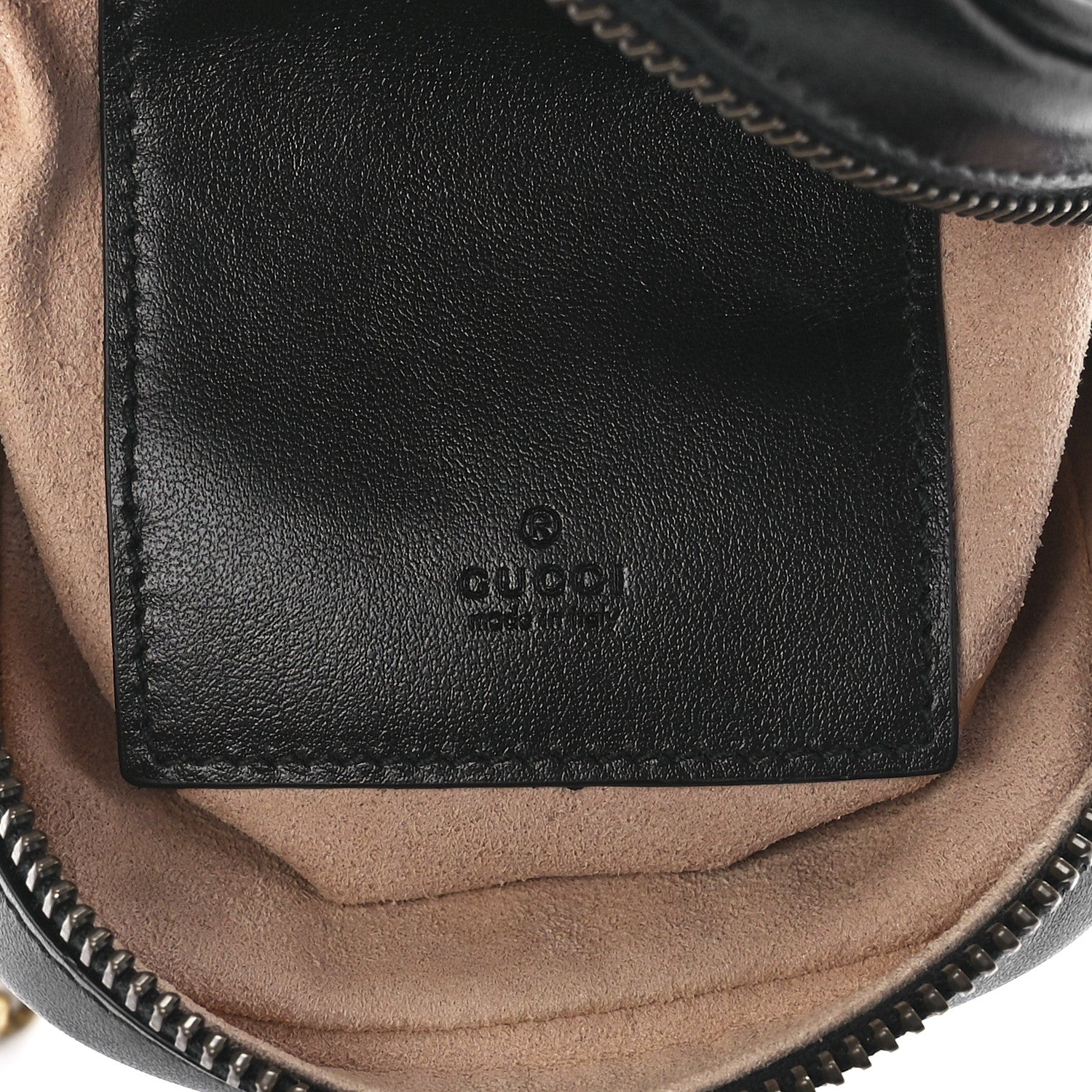 Gucci Calfskin Matelasse Mini GG Marmont Crossbody Bag Black 6 of 11