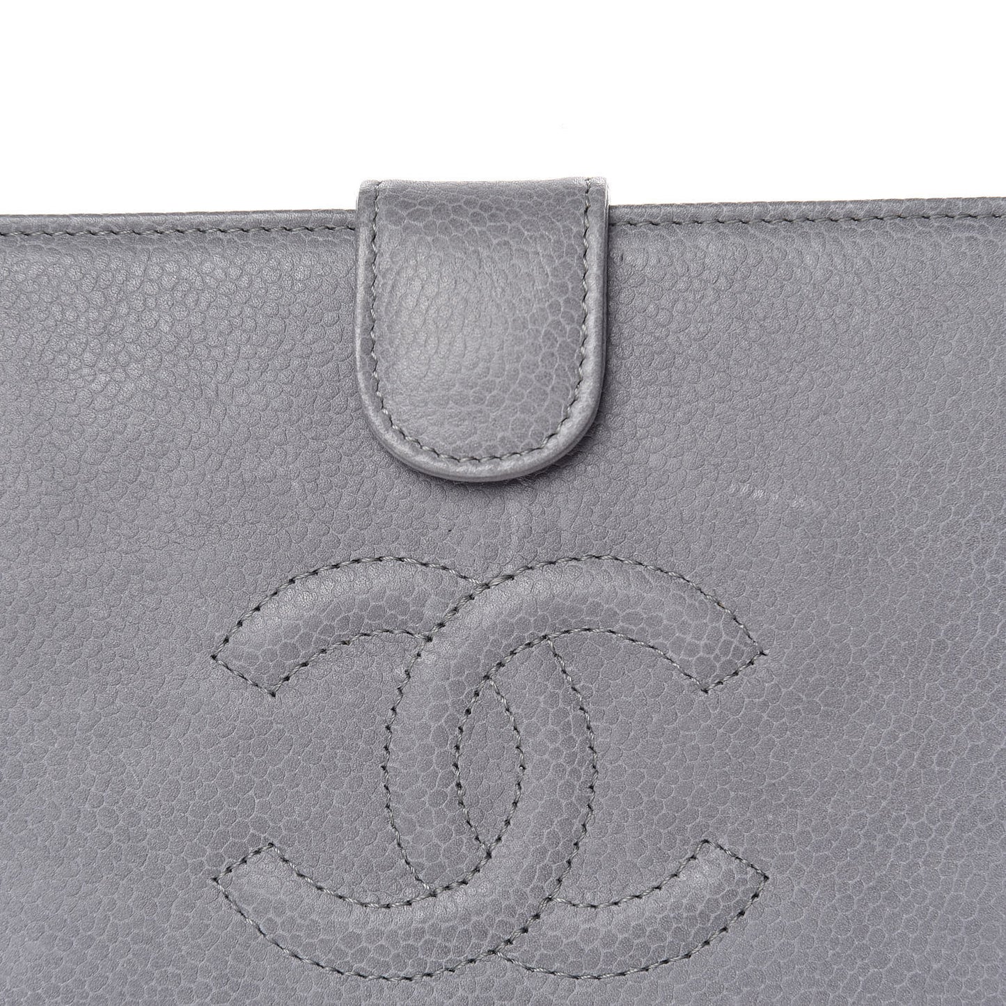 Caviar Timeless CC French Wallet Grey