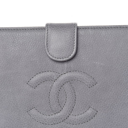 Chanel Caviar Timeless CC French Wallet Grey 11 of 13