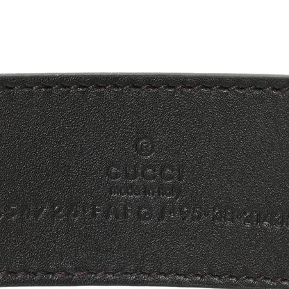 Gucci GG Supreme Monogram Reversible GG Marmont Belt 95 38 Beige Ebony New Acero 3 of 5