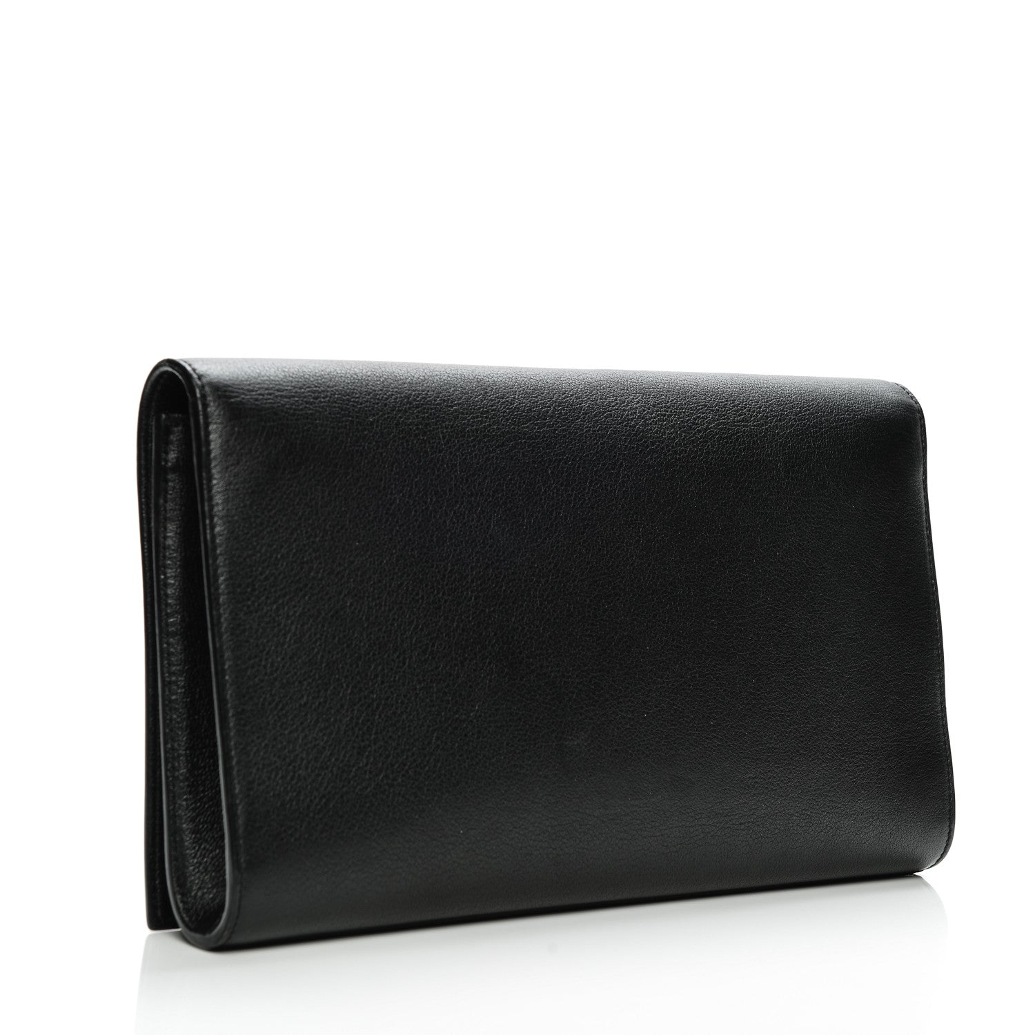 Saint Laurent Goatskin Monogram Large Belle De Jour Clutch Black 3 of 15
