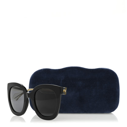 Gucci Acetate Crystal Sunglasses GG0564S Black Grey 8 of 8
