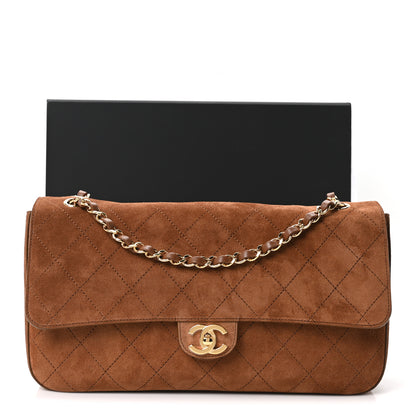 Chanel Suede Calfskin Small Souplissimo Maxi Flap Camel 11 of 11