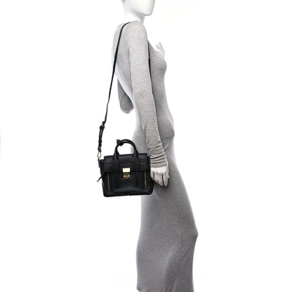 3.1 Phillip Lim Textured Calfskin Mini Pashli Satchel Black 2 of 11