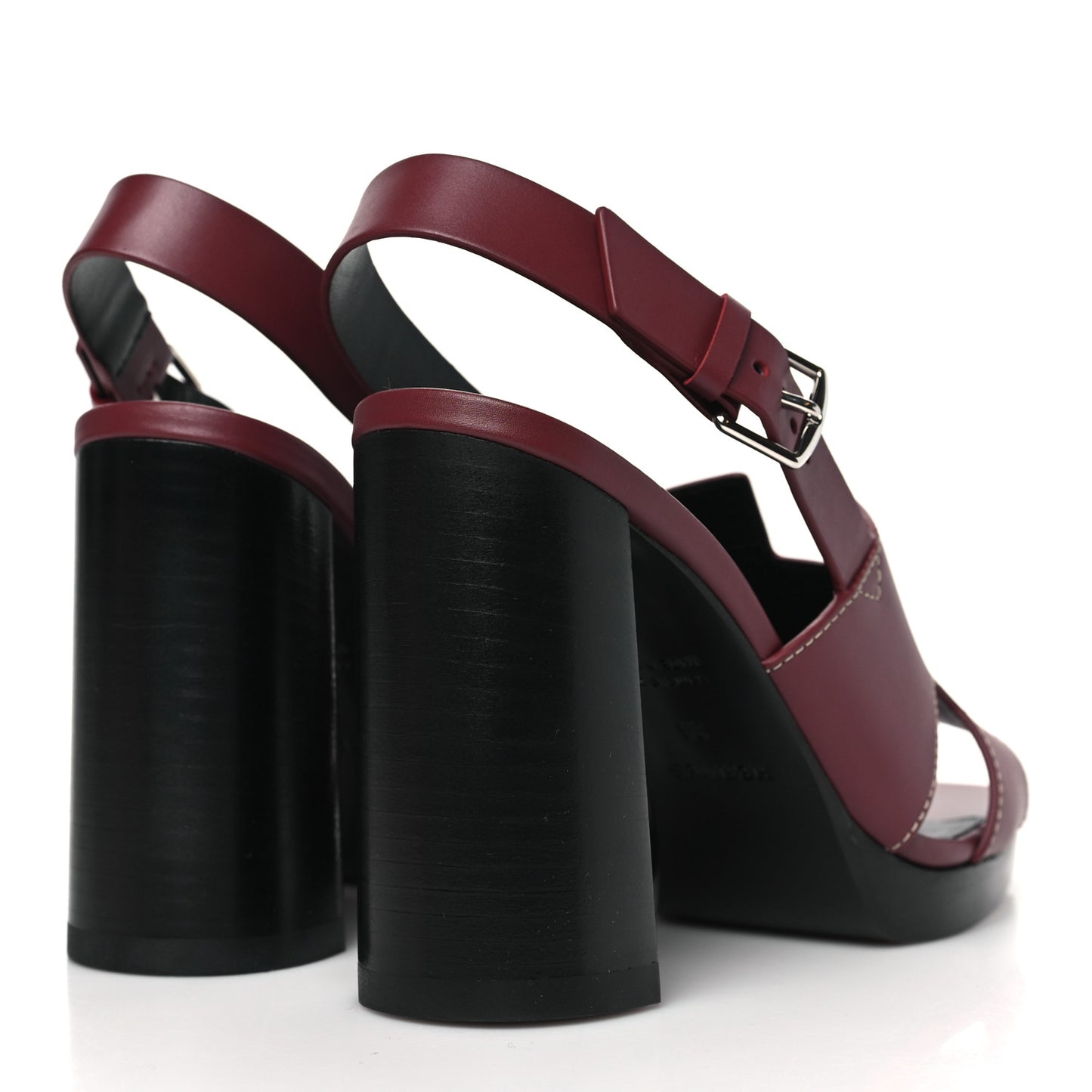 Calfskin Eris 90 Sandals 39 Rouge H