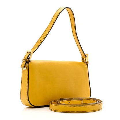 Fendi Vitello Flamingo Enamel Baguette 2 of 9