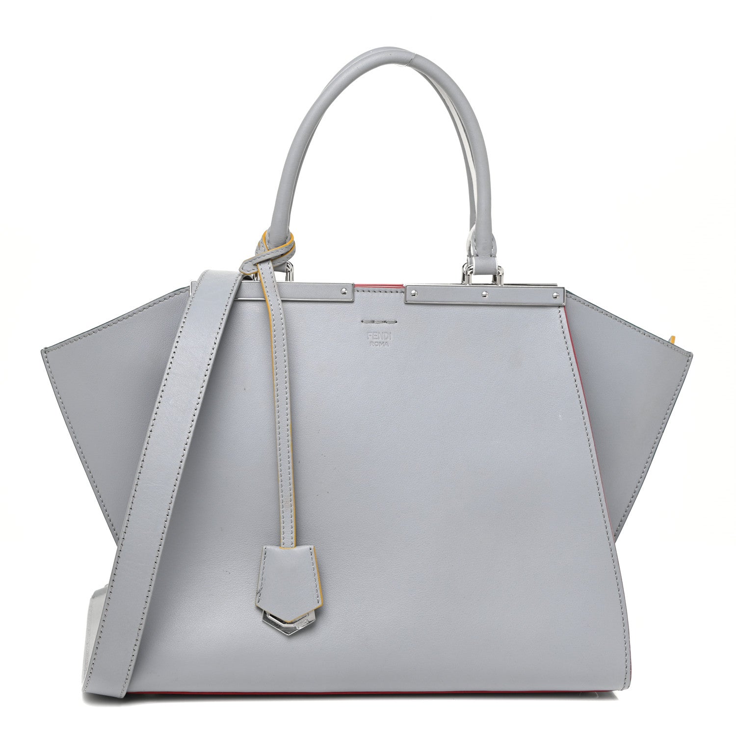 Fendi Vitello Dolce Century Petite 3Jours Tote Ardesia 1 of 20