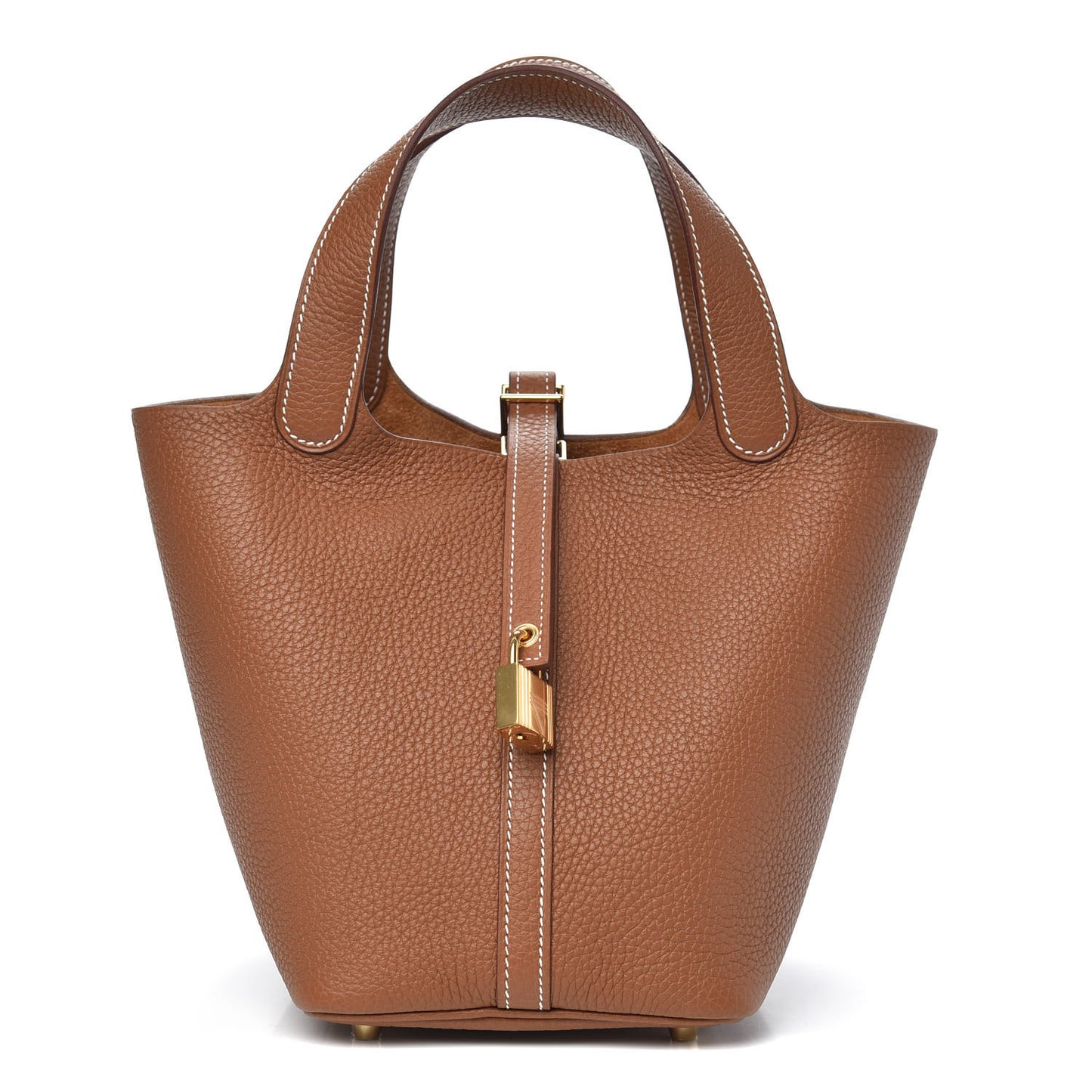 Taurillon Clemence Picotin Lock 18 PM Gold