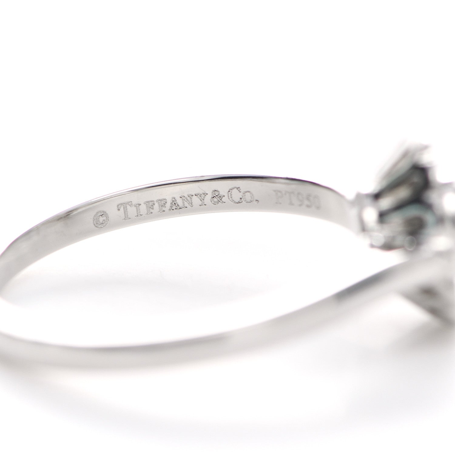 Tiffany Platinum Diamond Round Enchant Flower Ring 49 5 5 of 7