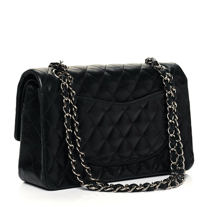Chanel Lambskin Quilted Medium Double Flap Black 3 of 9